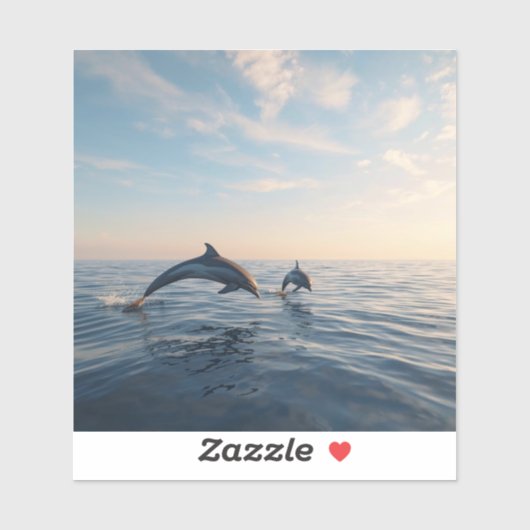 Dolphin love シール (シート)