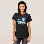 Dolphin Lover Marine Biology Underwater Animal 9 Tシャツ (正面フル)