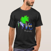 Dolphin Mimilife  Coconut Dolphin And Beach Campin Tシャツ (正面)