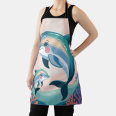 Dolphin Mom and Baby エプロン (インサイチュ)