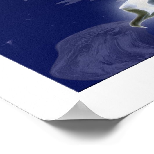 DOLPHIN & MOON IIファンタジーアートポスター ポスター (角)