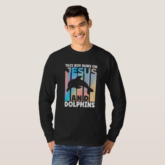 Dolphin Outfit for Dolphin Lovers Apparel for Boys Tシャツ (正面フル)