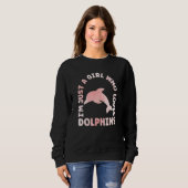 Dolphin Outfit for Dolphin Lovers Apparel Women Gi スウェットシャツ (正面フル)