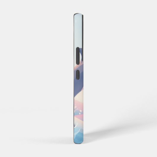 Dolphin Over Pastel Waves Samsung Case Galaxyケース (右側面)