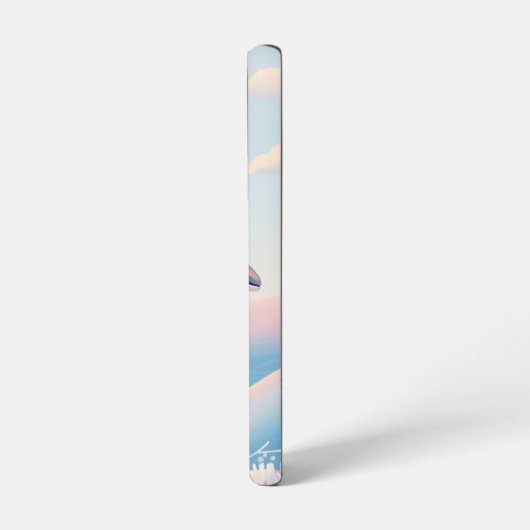  Dolphin Over Pastel Waves Samsung Case Samsung Galaxyケース (左側面)