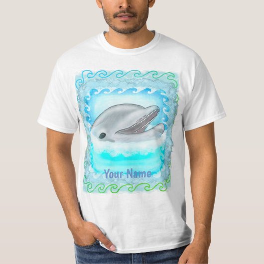 Dolphin Play  t-shirt Tシャツ (正面)