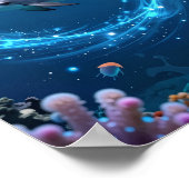 Dolphin Sea Poster – Magical Ocean Aesthetic Wall  ポスター (角)