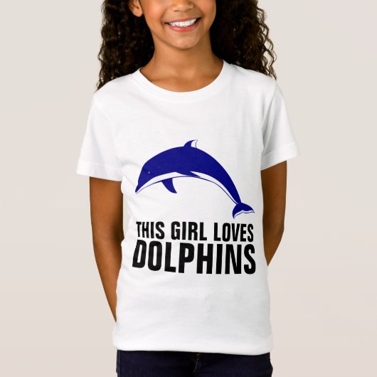 DOLPHIN Tシャツ、女の子 Tシャツ (正面)