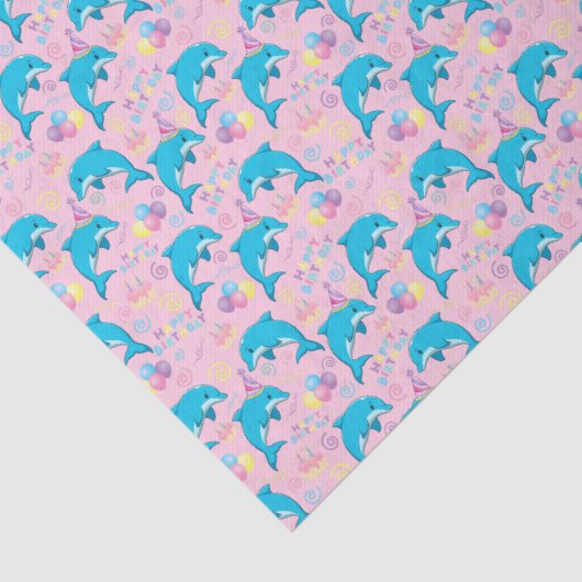 Dolphin Tissue Paper in Pink 薄葉紙 (詳細)