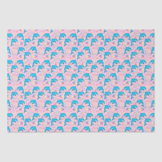Dolphin Tissue Paper in Pink 薄葉紙 (正面)