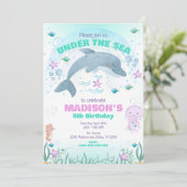 Dolphin Under the Sea Birthday  招待状 (スタンド正面)