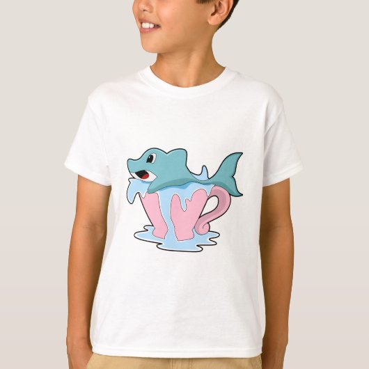 Dolphin with Cup of Water.PNG Tシャツ (正面)
