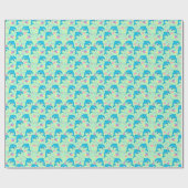 Dolphin Wrapping Paper in Green ラッピングペーパー (フラット)