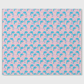 Dolphin Wrapping Paper in Pink ラッピングペーパー (フラット)