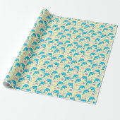 Dolphin Wrapping Paper in Yellow ラッピングペーパー (アンロールド)