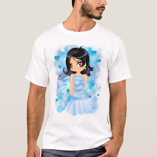 Dolphiniaの女の子のTシャツ Tシャツ (正面)