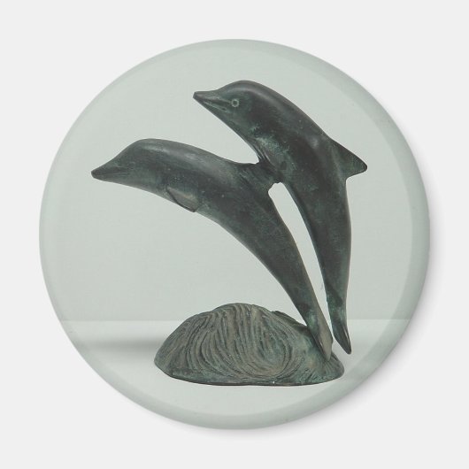 DOLPHINSマグネット – 円形 マグネット (正面)
