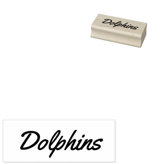 Dolphins ラバースタンプ (押印)