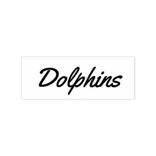 Dolphins ラバースタンプ (インプリント)
