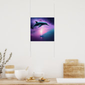 Dolphins at Night ポスター (キッチン)