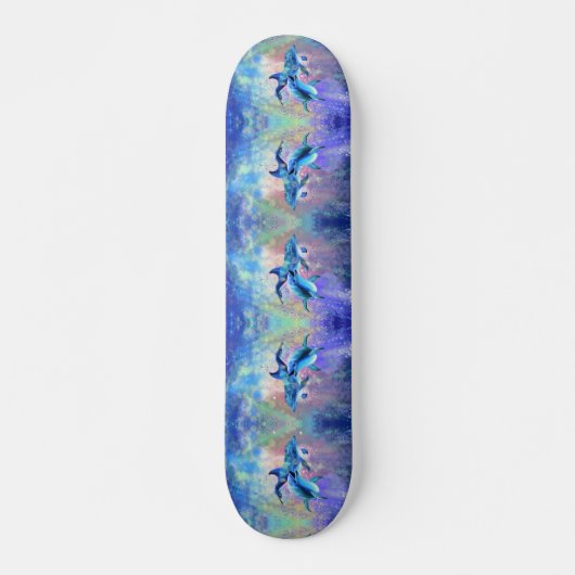 Dolphins Couple Skateboard Family スケートボード (正面)