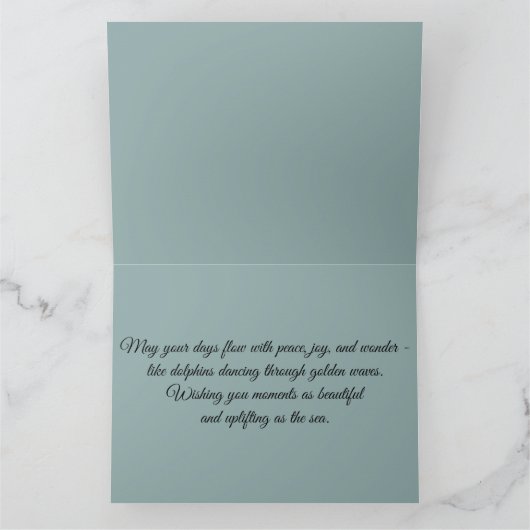 Dolphins Golden Botanical Dreamscape カード (内部)