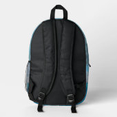 Dolphins in Water Personalized Kids Backpack プリントバックパック (裏面)