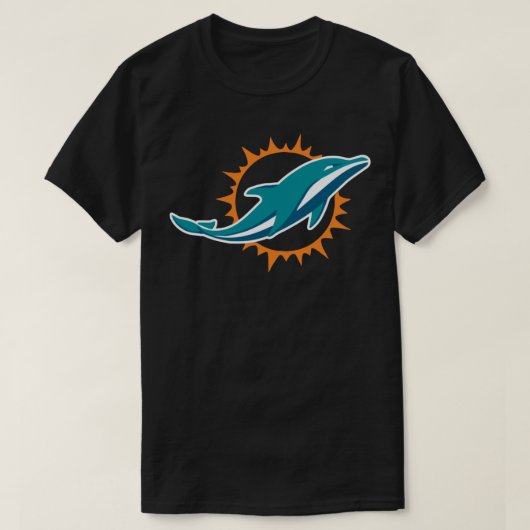 dolphins-miami merchステッカー tシャツ (デザイン正面)