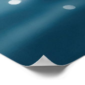 Dolphins Valentine Tropical Love Heart Ocean  ポスター (角)