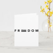 Dom American Flag Christ Is King Design カード (黄色い花)