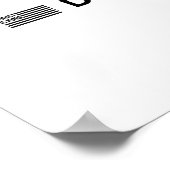 Dom American Flag Christ Is King Sets You Design  ポスター (角)