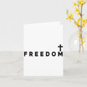 Dom Christian Cross Patriotic  カード (黄色い花)