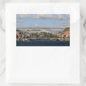 Dom Luis I Bridge, Porto,ポルトガル 長方形シール (バッグ)
