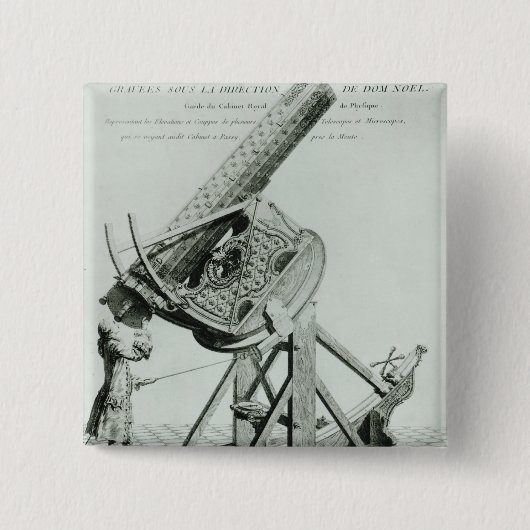 Dom Noelによる楽器のd'optique 缶バッジ (正面)