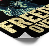 Dom Over Fear Statue Of Liberty Flag Graphic ポスター (角)