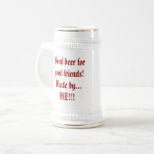 Dombek Breweries Inc.のよいビールf… -カスタマイズ ビールジョッキ (正面左)