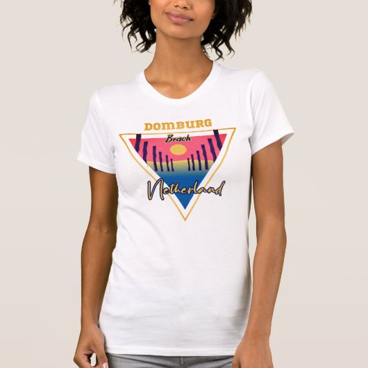 Domburg Beach Netherland T-Shirt Tシャツ (正面)