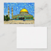 Dome of the Rock, Al-Aqsa an Eid Mubarak Card ノートカード (正面/裏面)