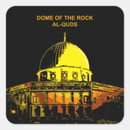 Dome of the Rock: Al-Qudsのハートビートシール スクエアシール