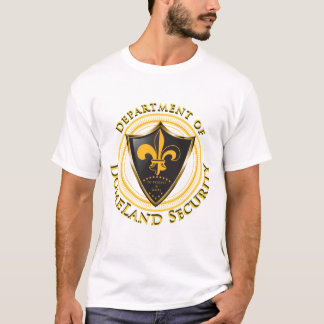 Domelandの保証黒及び金ゴールドファンのTシャツ Tシャツ