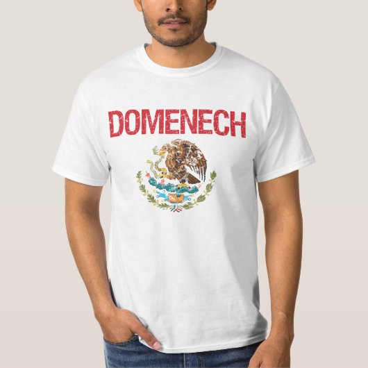 Domenechの姓 Tシャツ (正面)