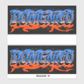 Domenico Vorname Name Graffiti Aufkleber Sticker シール (シート)