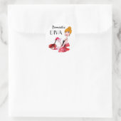 「Domestic Diva」スタンプ ラウンドシール (バッグ)