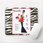 "Domestic Diva" - Divaの仕事は決して行われていない! マウスパッド (マウス)