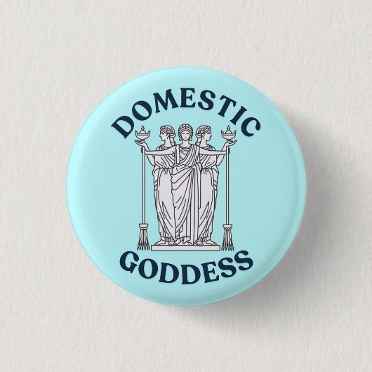 Domestic Goddess Hekate / Hecate funny pin badge 缶バッジ (正面)