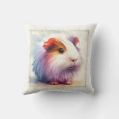 Domestic Guinea Pig AREF401 - Watercolor クッション (裏面)