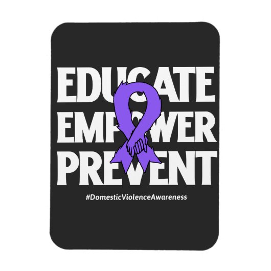 Domestic Violence Awareness マグネット (縦)