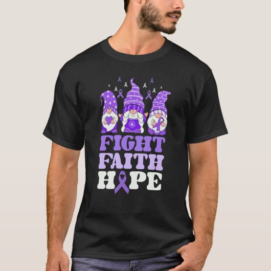 Domestic Violence Awareness Gnomes Fight Faith Hop Tシャツ (正面)