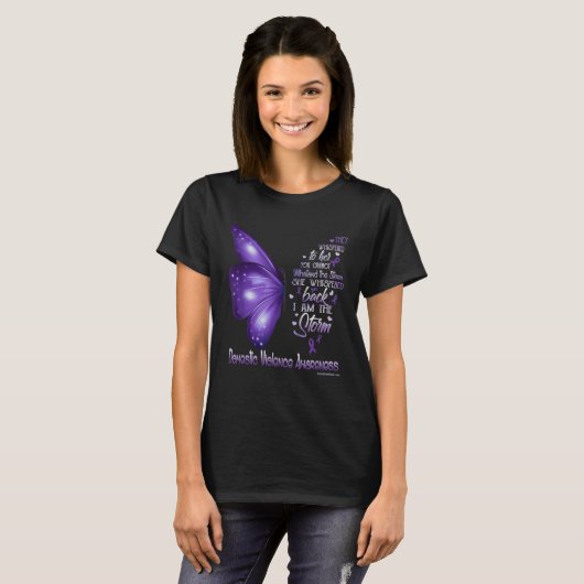 Domestic Violence Awareness I am the storm Tシャツ (正面フル)
