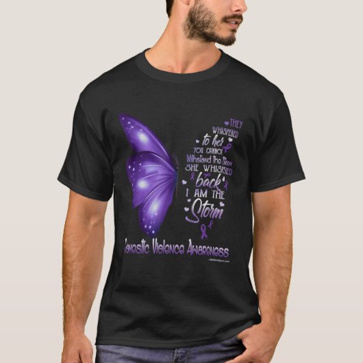 Domestic Violence Awareness I am the storm Tシャツ (正面)